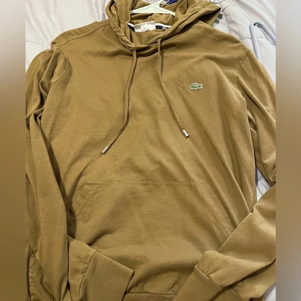 Men's Lacoste Cotton Jersey Hooded Tee T-Shirt Size small excellent - Picture 2 of 4